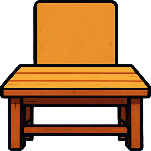 Mesa de tienda para poner un personaje detras.
In-Game asset.  2d.  High contrast.  No shadows
