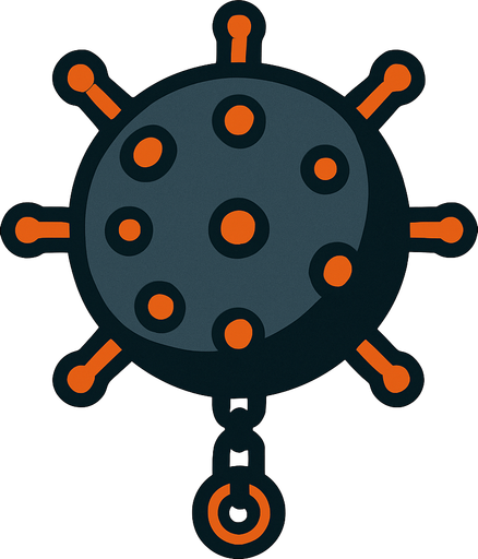 2d sea mine 
In-Game asset.  2d.  High contrast.  No shadows
