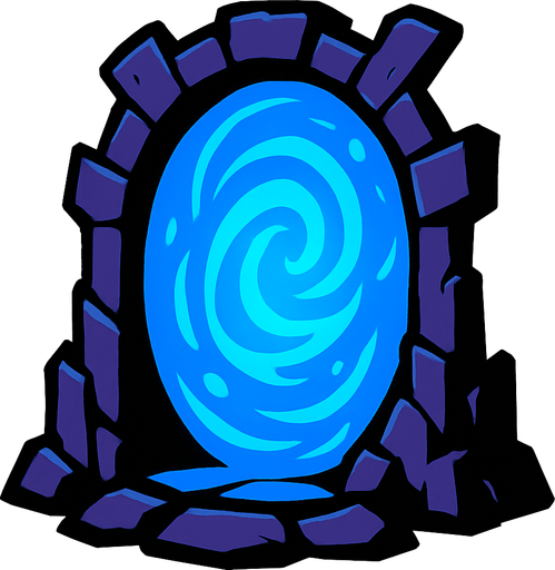 portal.
In-Game asset.  2d.  High contrast.  No shadows