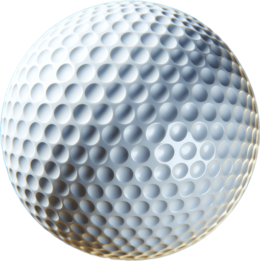 Balle de golf.
Single Game Texture. In-Game asset. 2d. Blank background. High contrast. No shadows.