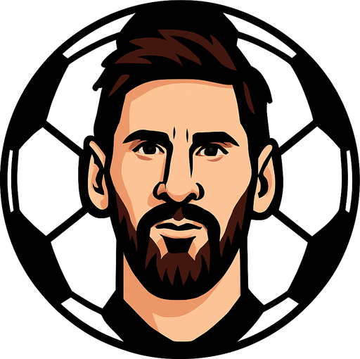 Topun üzərində Messinin başının şəkli olsun.
In-Game asset.  2d.  High contrast.  No shadows