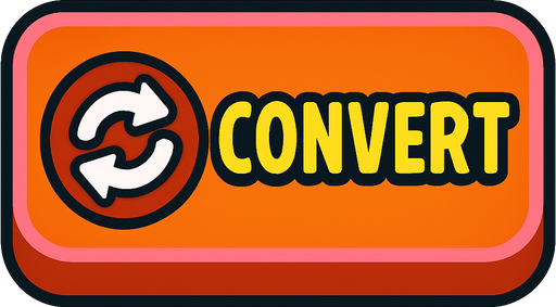 convert button.
In-Game asset.  2d.  High contrast.  No shadows