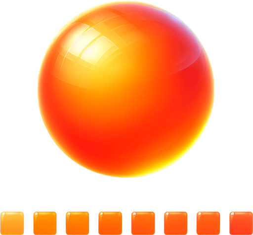 Basic Prompt:
Bright orange candy, in shades of orange, with a smooth and glossy surface, sweet and appealing looking confection.
More Detailed Prompt (Optional):
Vibrant orange candy, luminous as if lit by sunlight, with hints of orange and light tangerine tones, possessing a smooth and flawless surface, high-quality candy. The candy has light reflections and the background is softly blurred.
Additional Details to Add to the Prompt:
Shape: Sphere, cube, star, etc.
Texture: Smooth, matte, slightly grainy, etc.
Lighting: Natural light, studio light, warm light, cool light, etc.
Background: White, colored, patterned, candy store, kitchen counter, etc.
Additional Objects: Candy wrapper, glass jar, candy stand, etc.
Example Combined Prompt:
Sphere-shaped, bright orange candy, luminous as if lit by sunlight, with hints of orange and light tangerine tones, possessing a smooth and flawless surface, high-quality candy. There are distinct light reflections on the candy. The background is white.
Single Game Texture.  In-Game asset.  2d.  Blank background.  High contrast.  No shadows