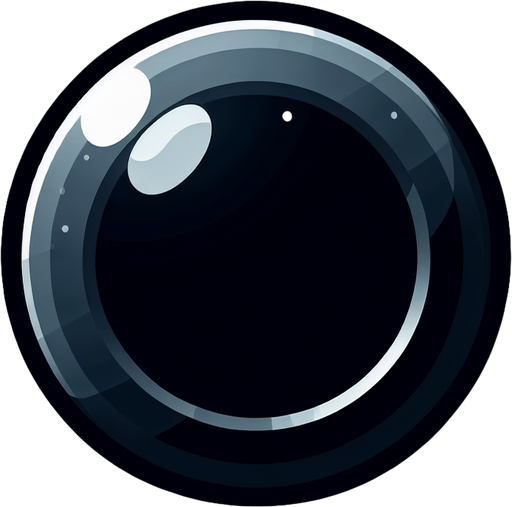 Round Black Ellipse with a Transparent Hole in the Middle.
Single Game Texture. In-Game asset. 2d. Blank background. High contrast. No shadows.