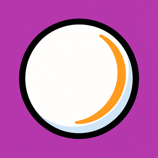 Pinpon ball.
In-Game asset.  2d.  High contrast.  No shadows