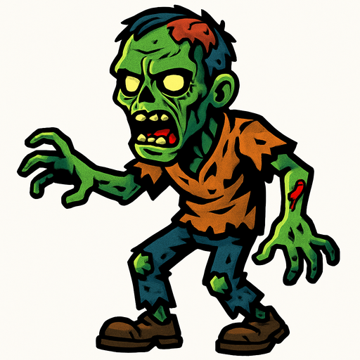 ZOMBİE.
In-Game asset.  High contrast.  No shadows