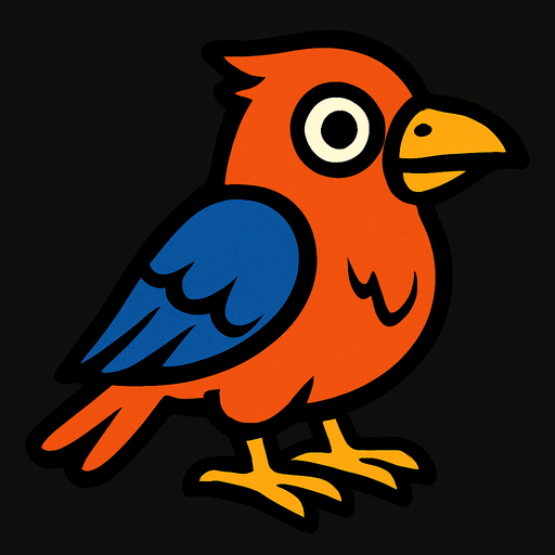 Bird.
In-Game asset.  2d.  High contrast.  No shadows