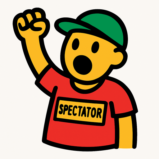 spectator character 2d in game asset high contrast no shadows.
In-Game asset.  2d.  High contrast.  No shadows