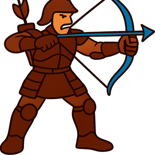 karakter elinde tuttuğu yayı mavi yap