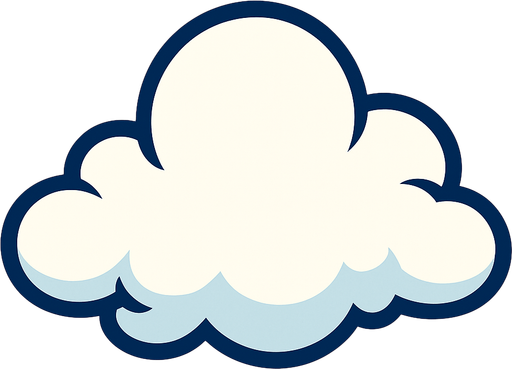 cloud.
In-Game asset.  2d.  High contrast.  No shadows