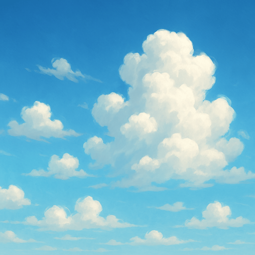 Create realistic background on sky and clouds.
In-Game asset.  2d.  No shadows