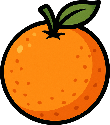 orange.
In-Game asset.  2d.  High contrast.  No shadows
