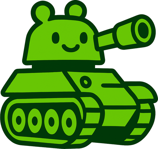 friend tank.
In-Game asset.  2d.  High contrast.  No shadows