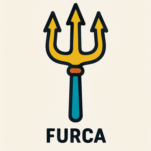furca.
In-Game asset.  2d.  High contrast.  No shadows