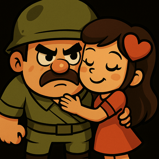 Karakterin yanına sevgilisini çiz sarılıyorlar