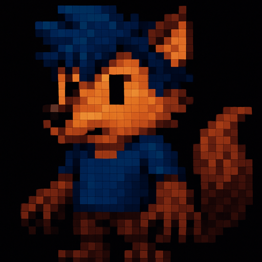 Nariz de lobo, pixel art