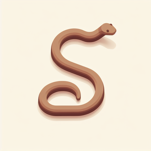Light Brown moving snake top down view.
Single Game Texture.  In-Game asset.  2d.  Blank background.  High contrast.  No shadows