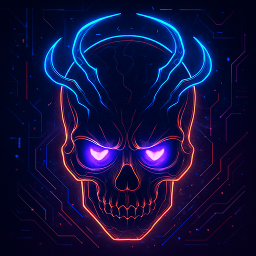 Ability icon 'weakness curse' . cyberpunk. abstract. Futuer. different colors. HD colors