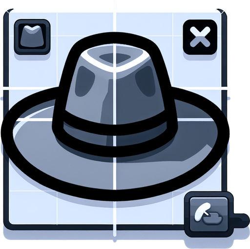 Hat.
Single Game Texture.  In-Game asset.  2d.  Blank background.  No shadows