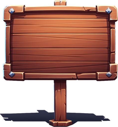 un cartel de madera sin soporte rectangulo 200-100.
Single Game Texture.  In-Game asset.  2d.  Blank background.  High contrast.  No shadows