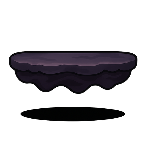 Shadow platform.
In-Game asset.  2d.  High contrast.  No shadows