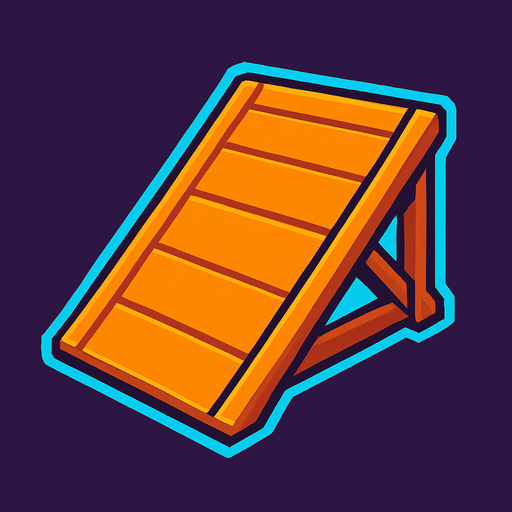 Ramp.
In-Game asset.  2d.  High contrast.  No shadows