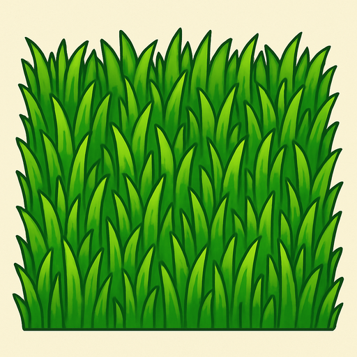 düz çimen resmi.
In-Game asset.  2d.  High contrast.  No shadows