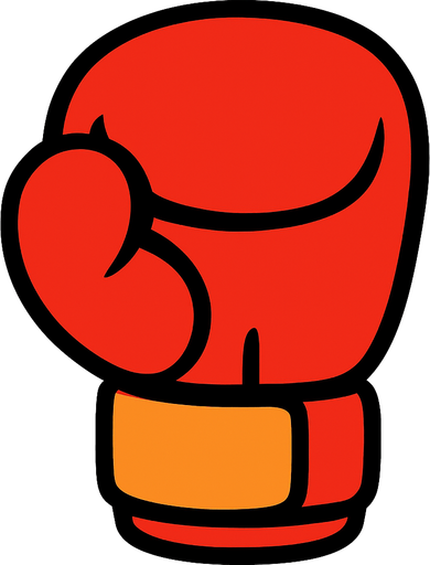 tek yumruk boks eldiveni.
In-Game asset.  2d.  High contrast.  No shadows