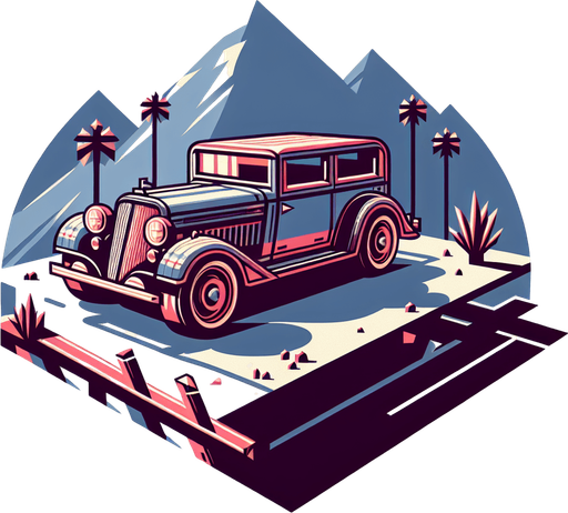Car.
Single Game Texture.  In-Game asset.  2d.  Blank background.  High contrast.  No shadows