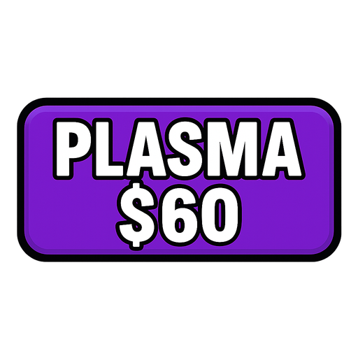 Make button purple and say Plasma $60