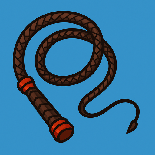 whip.
In-Game asset.  2d.  High contrast.  No shadows