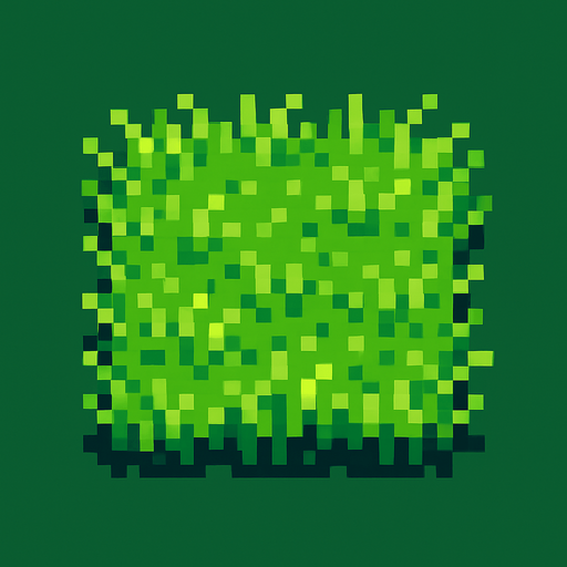 Cesped pixelart.
In-Game asset.  2d.  High contrast.  No shadows