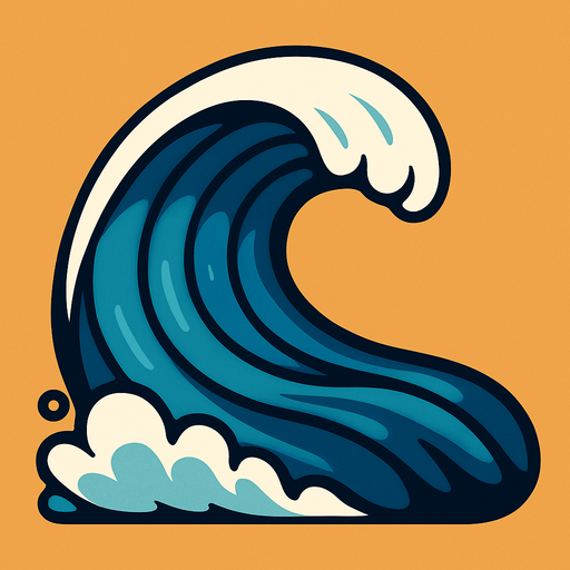 Medium wave.
In-Game asset.  2d.  High contrast.  No shadows