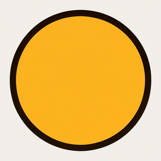 Circle.
In-Game asset.  2d.  High contrast.  No shadows