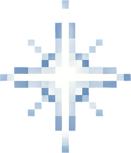 white shiny little star 2d pixel art.
In-Game asset.  2d.  High contrast.  No shadows