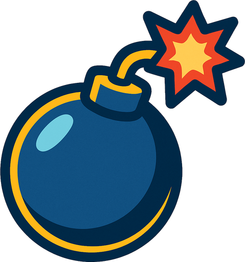 Bomba.
In-Game asset.  2d.  High contrast.  No shadows