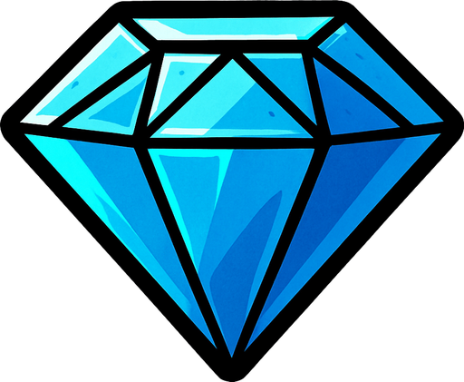 diamond.
In-Game asset.  2d.  High contrast.  No shadows
