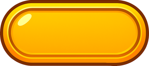 golden button horizontal.
In-Game asset.  2d.  High contrast.  No shadows