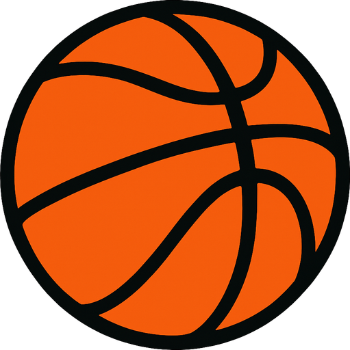 basketball ball.
In-Game asset.  2d.  High contrast.  No shadows