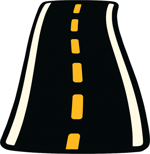 road.
In-Game asset.  2d.  High contrast.  No shadows