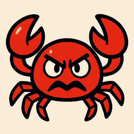 Red crab enemy.
In-Game asset.  2d.  High contrast.  No shadows