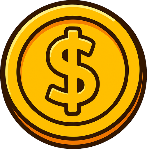 it’s a coin.
In-Game asset.  2d.  High contrast.  No shadows