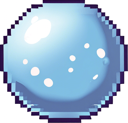 Totally popped deinflated bubble