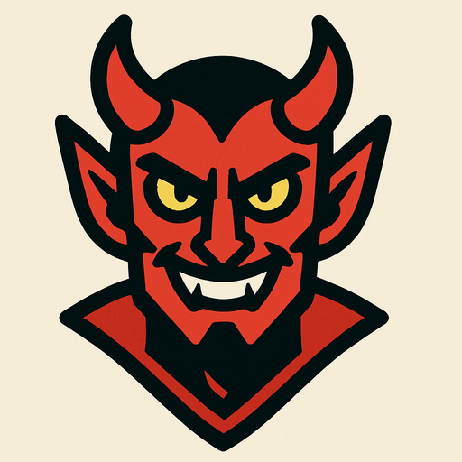devil.
In-Game asset.  2d.  High contrast.  No shadows