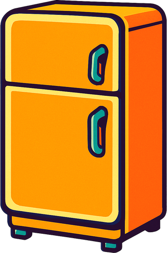 Frigo.
In-Game asset.  2d.  High contrast.  No shadows