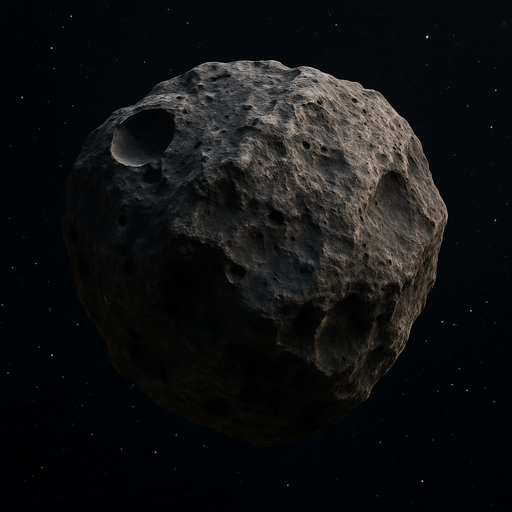 Photorealistic asteroid