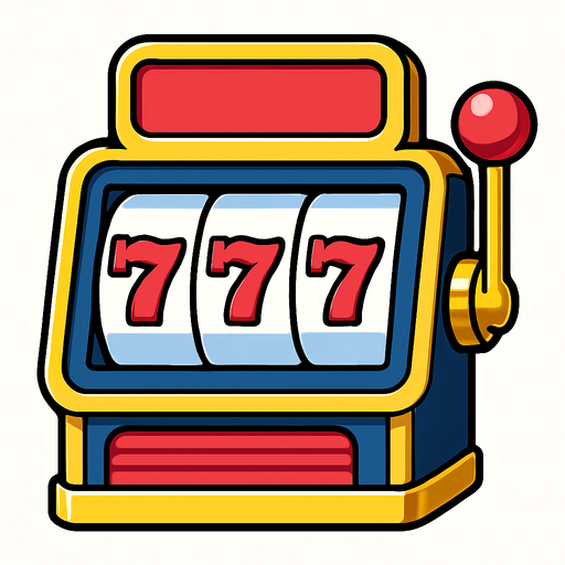 An icon of a slot machine. Anime style. High definition..
In-Game asset.  2d.  High contrast.  No shadows