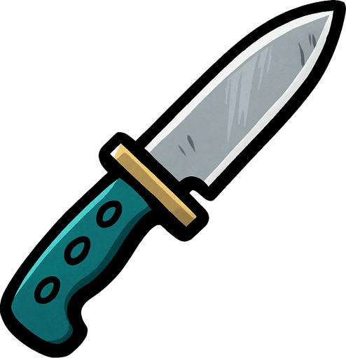 Bıçak.
In-Game asset.  2d.  High contrast.  No shadows