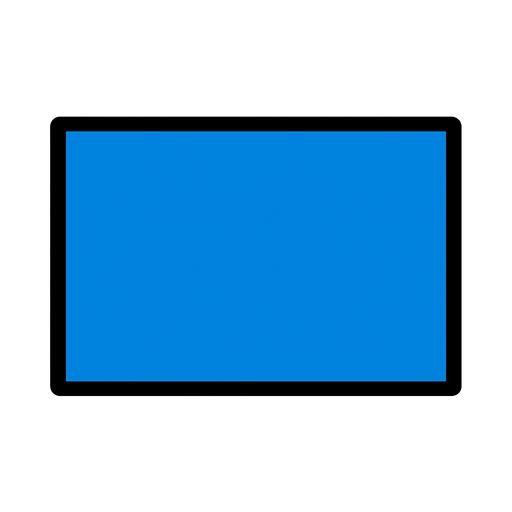 crea la imagen de un rectangulo azul simple.
In-Game asset.  2d.  High contrast.  No shadows