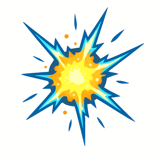 chispa de energia.
In-Game asset.  2d.  High contrast.  No shadows